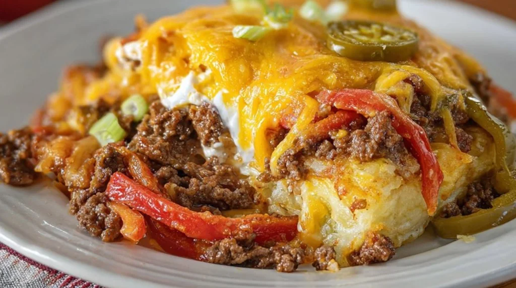 Delicious John Wayne Casserole dish served in a rustic bowl