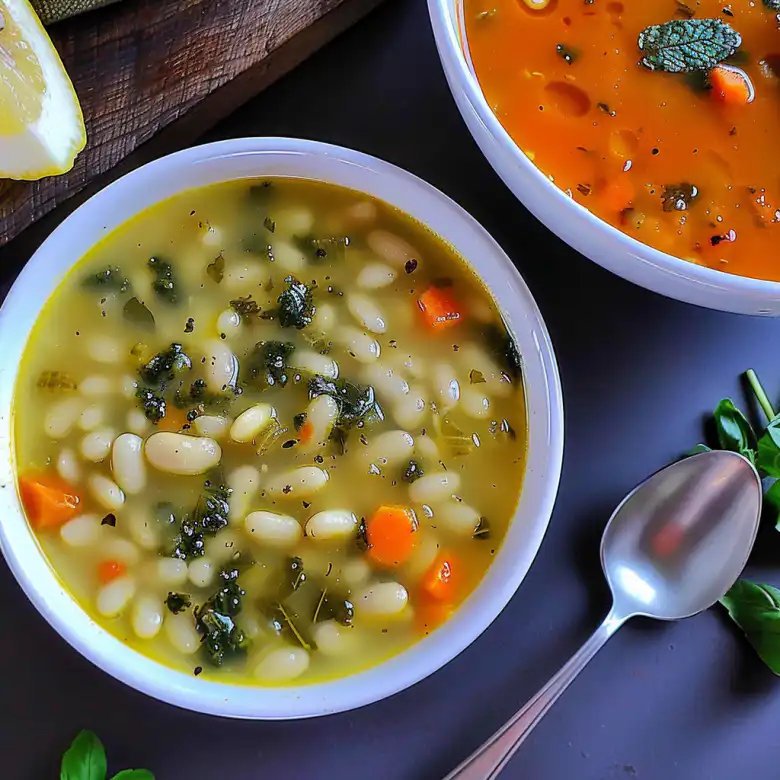 Greek White Bean Soup With Garlic & Lemon - Real Greek Recipes 2 image 103