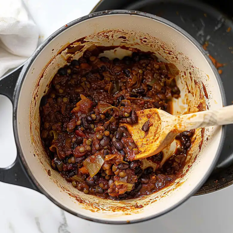 Hearty Vegan Black Bean & Lentil Chili Recipe - Plant-Based Comfort Food 2 image 120