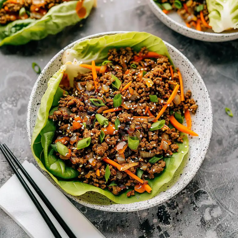 Easy Asian-Style Ground Beef Lettuce Wraps Recipe - Ready in 30 Minutes 2 image 139