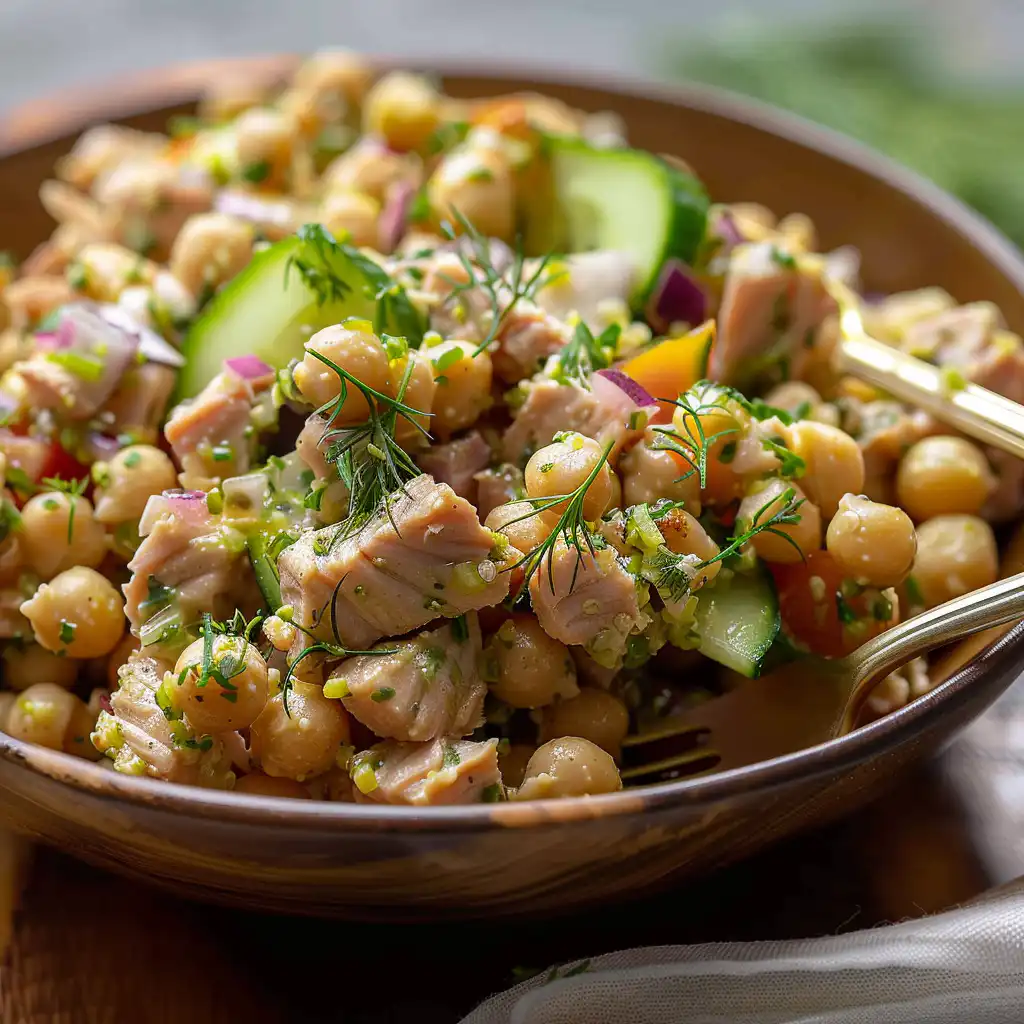Easy Protein-Packed Tuna Garbanzo Bean Salad Recipe - Ready in 15 Minutes 2 image 200