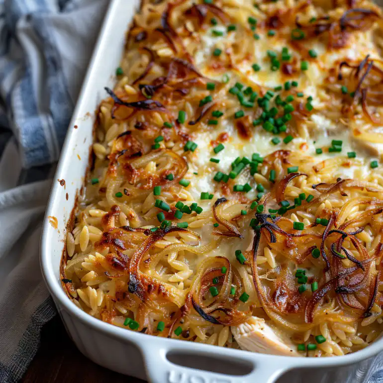 French Onion Chicken Orzo Casserole - Comforting One-Dish Meal 2 image 207