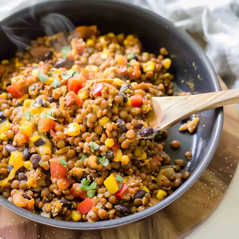 One Pot Vegetarian Mexican Lentils - MJ and Hungryman Recipe 2 image 291