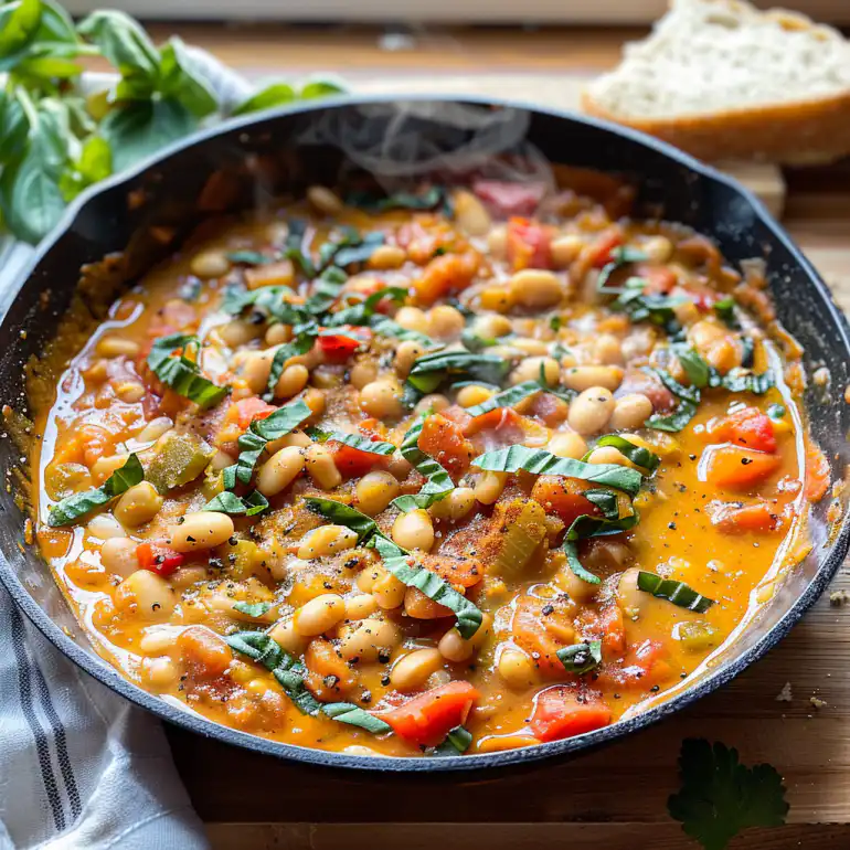 Creamy Vegan Tomato White Bean Stew - Comforting Plant-Based Dinner 2 image 294