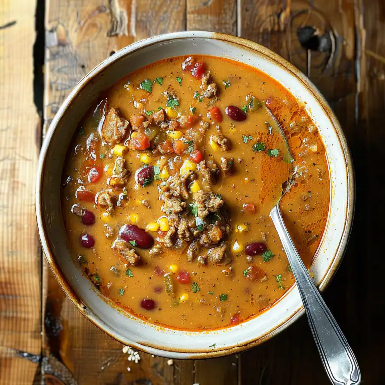 Easy Creamy Beef Taco Soup Recipe - One Pot Comfort Food 2 image 82