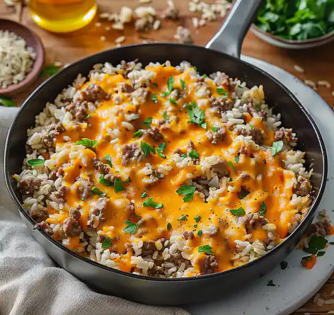 Cheesy Ground Beef and Rice Casserole - Easy One-Dish Family Dinner 2 image 85 e1774176648533