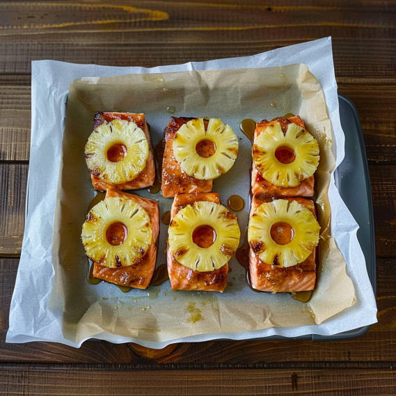 Honey Pineapple Glazed Salmon Recipe is a must-try! | Easy Weeknight Meal 2 image 1001