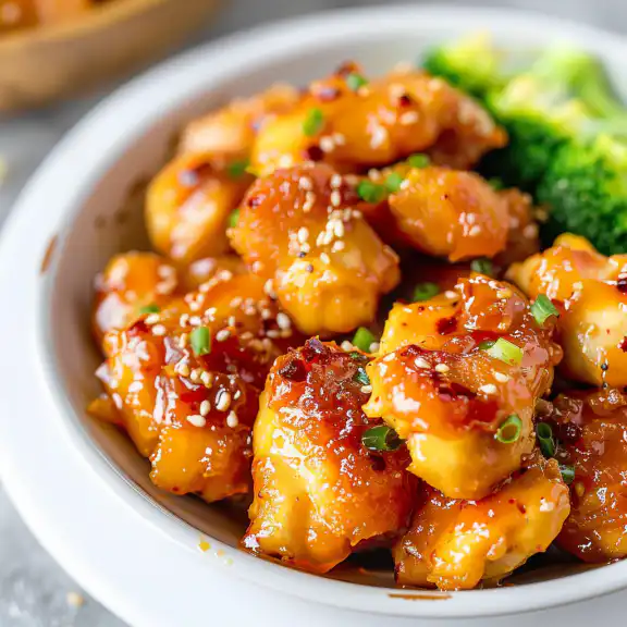 Baked Orange Chicken made with Panda Express Orange Chicken Copycat Sauce with an easy baked recipe 2 image 1037