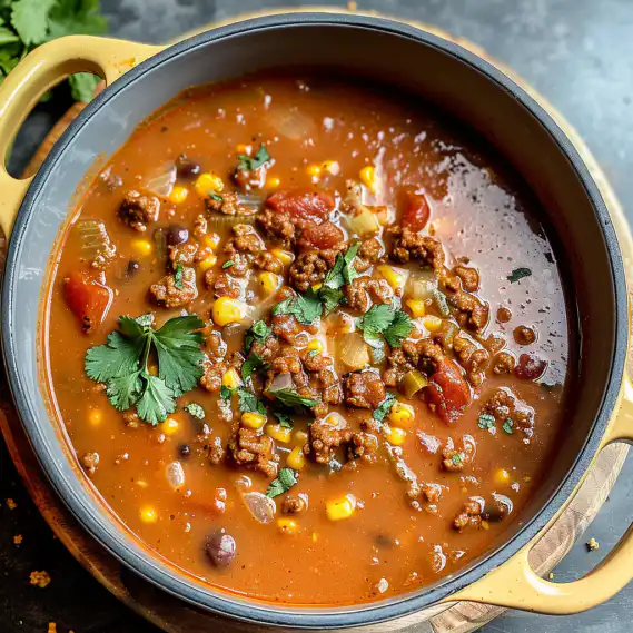 Easy Ground Beef Enchilada Soup Recipe for Comforting Weeknights 2 image 1097