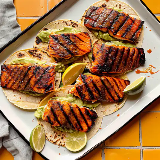 Easy Salmon Tacos with Avocado Crema Recipe 2 image 1133