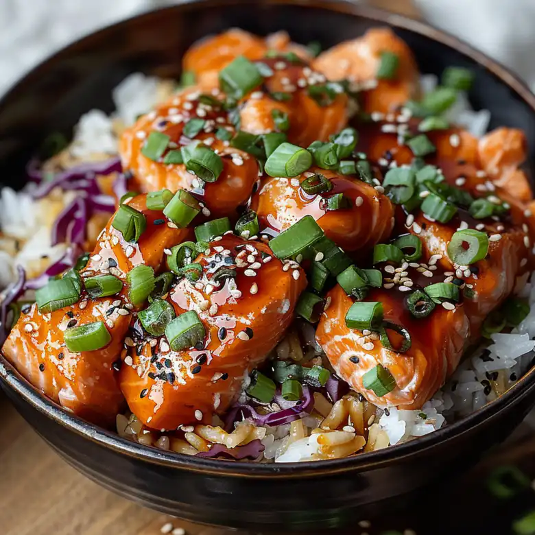 Easy Crispy Salmon and Rice Bowl - CookTune Recipe 2 image 14