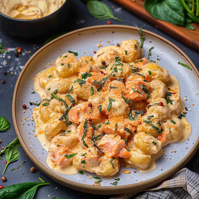 Easy Creamy Salmon Gnocchi Recipe with Lemon Dill Sauce 2 image 16