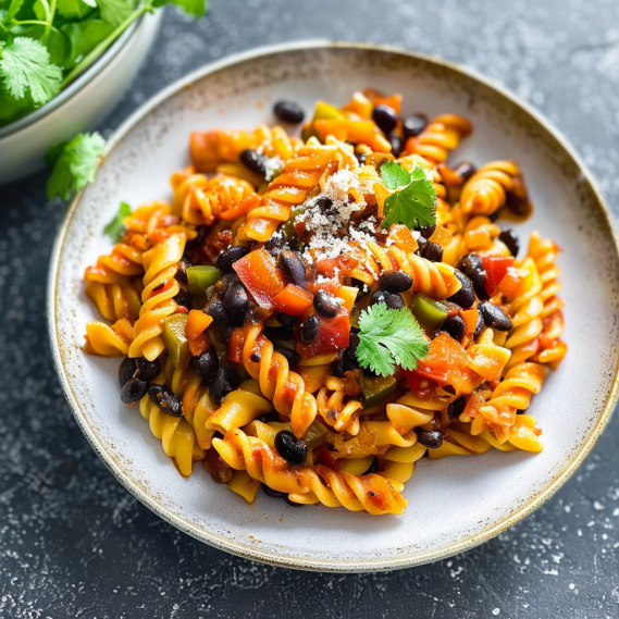 Easy One Pot Black Bean Fajita Pasta Recipe for Weeknights 2 image 336