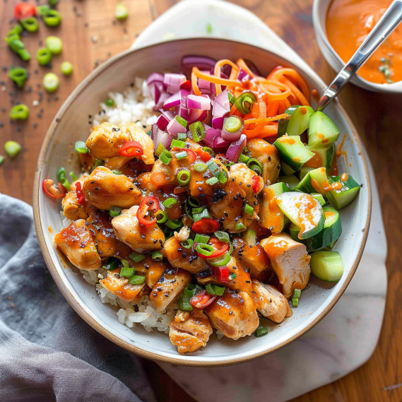 Easy Bang Bang Chicken Bowl Recipe | Quick & Delicious Weeknight Meal 2 image 362
