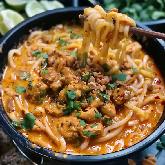 Easy Thai-Inspired Coconut Red Curry Chicken Udon Recipe 2 image 389
