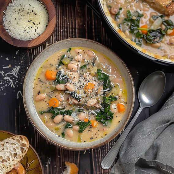 Easy High Protein White Bean Soup Recipe | Hearty & Healthy Meal 2 image 410