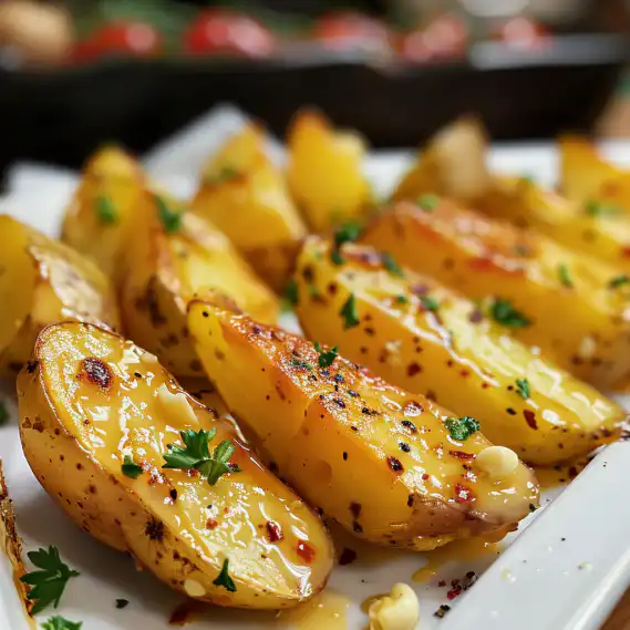 Easy GARLIC BUTTER POTATO WEDGES Recipe - Crispy & Flavorful Side Dish 2 image 426