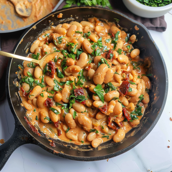 One Pot Creamy Sundried Tomato White Beans (‘Marry Me’ White Beans) Recipe 2 image 434