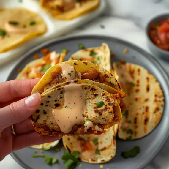 Easy Crispy Pinto Bean Tacos Recipe - Flavorful Veggie Tacos 2 image 717