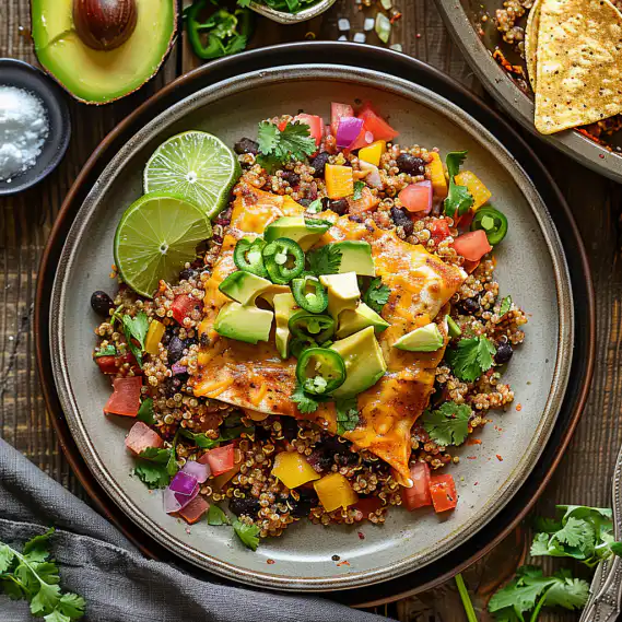 Easy Black Bean Quinoa Enchilada Bake Recipe for Busy Weeknights 2 image 772