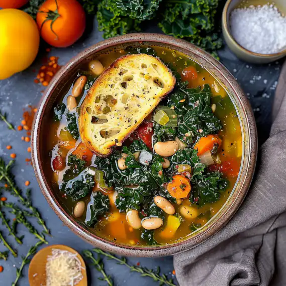 Tuscan White Bean and Kale Soup (Ribollita) – Skinny Spatula Recipe | Betty Flavors 2 image 779