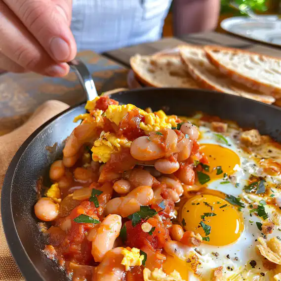 Spanish Beans & Eggs | The Ultimate One-Pan Skillet Recipe for Breakfast or Dinner 2 image 802