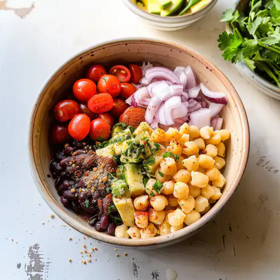 Southwest Chickpea Black Bean Salad - Plant Based RD | Quick & Healthy Meal Prep 2 image 838