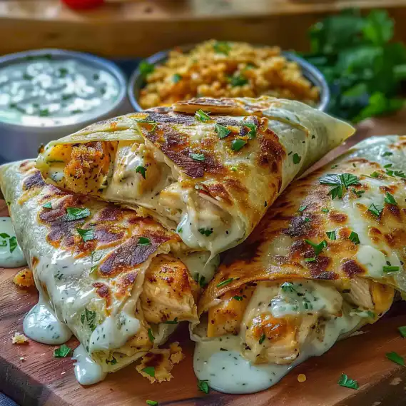 Low Carb Cheesy Garlic Chicken Wraps Easy Healthy Dinner Recipe 2 image 862