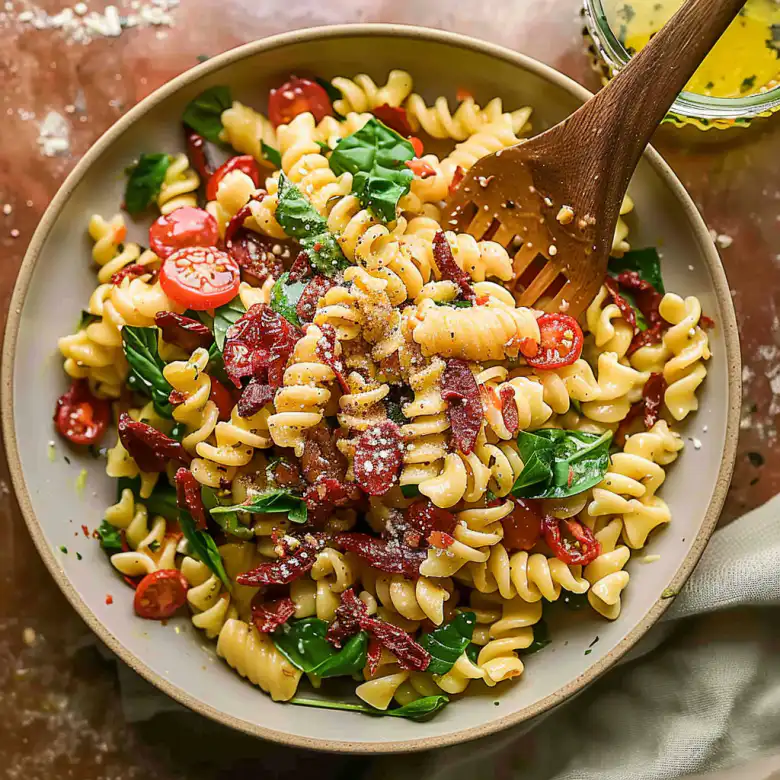 Easy Sun-Dried Tomato Pasta Salad Recipe | Mediterranean Flavors 2 image 87