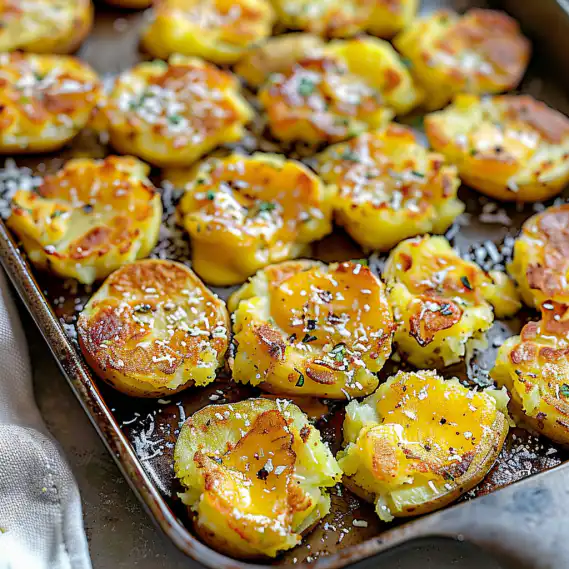 The Best Smashed Potatoes Recipe – Crispy, Buttery, & Cheesy! 2 image 913