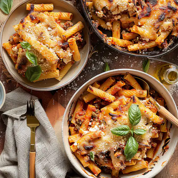 Healthy High Protein Cottage Cheese Baked Ziti Recipe 2 image 933