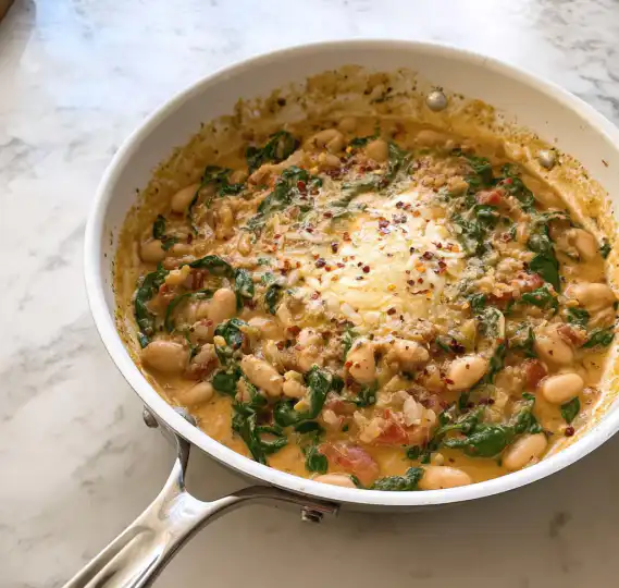 Easy Marry Me White Bean & Spinach Skillet – Quick & Healthy Weeknight Dinner 3 image 109 e1777995060738