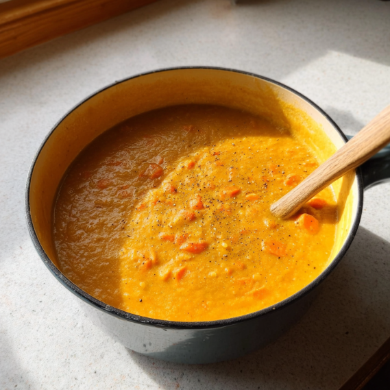 One Pot Creamy Carrot Lentil Soup (35 Minutes) - Easy & Healthy Recipe 2 image 128