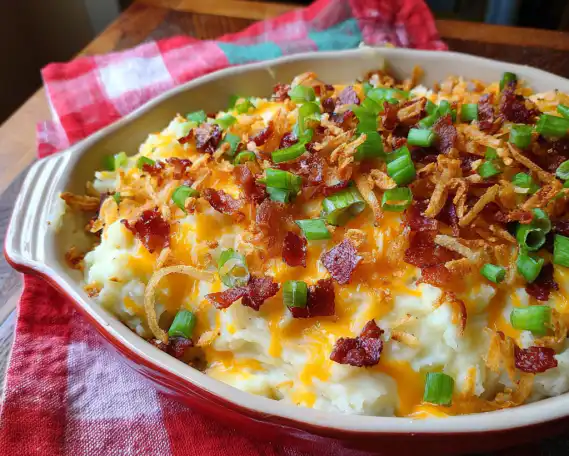 Delicious Loaded Mashed Potato Casserole Recipe - Easy Comfort Food 2 image 149 e1778217426718
