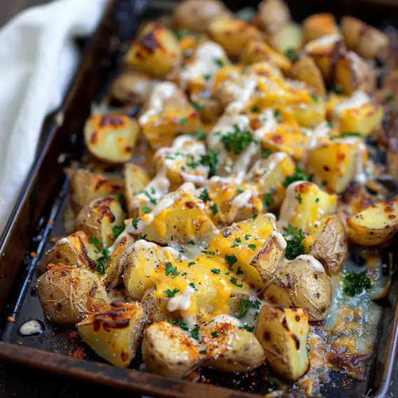Easy Roasted Cheesy Ranch Potatoes Recipe - Flavorful Side Dish 2 image 216
