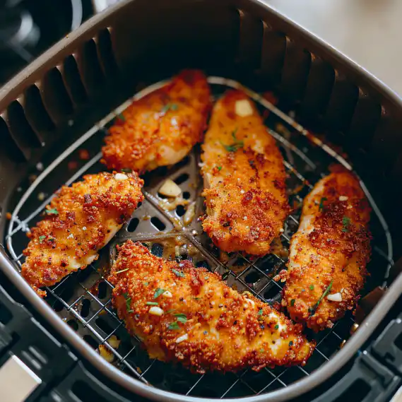 Crispy Air Fryer Honey Butter Garlic Chicken Tenders Recipe 2 image 228