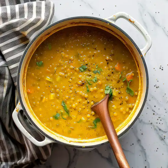 Easy 20 Minute Vegan Curry Lentil Soup Recipe 2 image 240