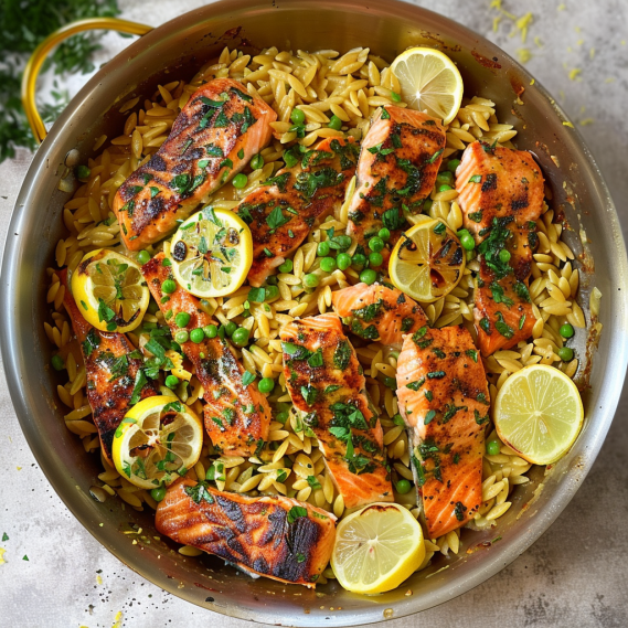 Quick and Easy Creamy Lemon Orzo with Salmon Recipe for Weeknights 2 image 265