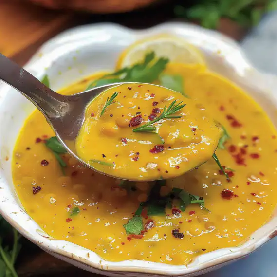 Anti-Inflammatory Golden Lemon Lentil Soup with Fresh Herbs and Turmeric 2 image 421