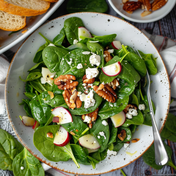 The Best Winter Spinach Salad With Apples, Feta, and Cranberries 2 image 465