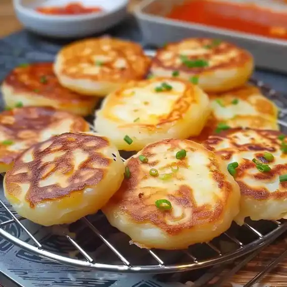Delicious Gamjajeon Korean Potato Pancakes with Cheese Recipe 2 image 479