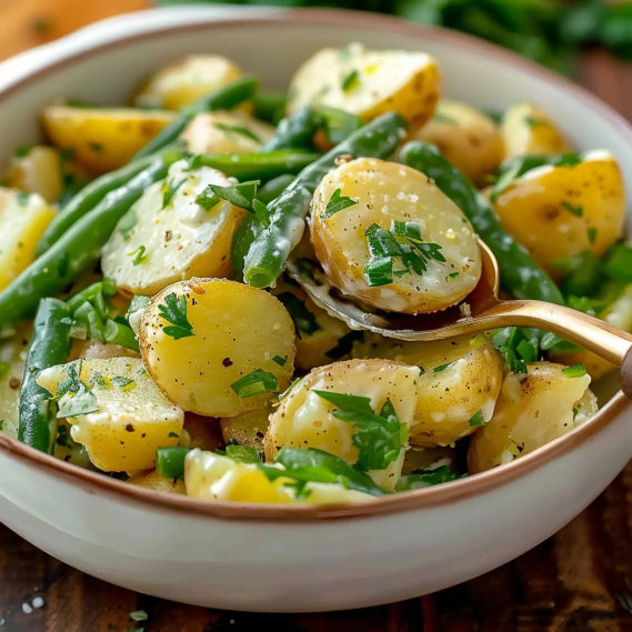 Delicious Creamy Green Bean Potato Salad Recipe for Potlucks 2 image 486