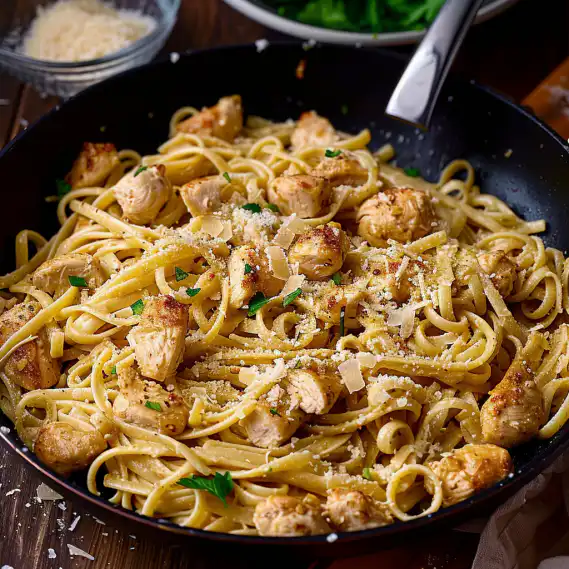 Clean Eating Garlic Parmesan Chicken Pasta – High Protein Dinner Idea 2 image 501