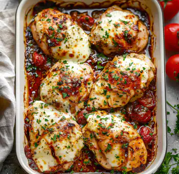 Easy Balsamic Baked Chicken Breast with Mozzarella Cheese Recipe 2 image 524 e1779761544552